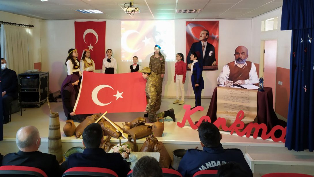 12 Mart İstiklal Marşı'nın Kabulü ve Mehmet Akif Ersoy'u Anma Programını Gerçekleştirdik.